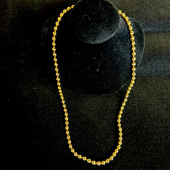 Biagi gold tone beaded necklace vintage - Picture 1 of 3